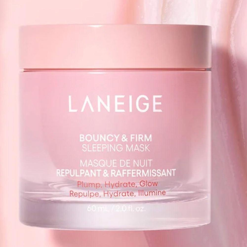 NEW LANEIGE 
Bouncy + Firm Radiance Boosting Sleeping Mask with Peony Collagen - Picture 2 of 6